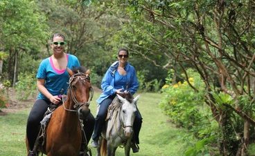 Horseback riding at CR Paraiso